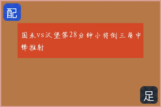 国米vs汉堡第28分钟小将倒三角中锋推射